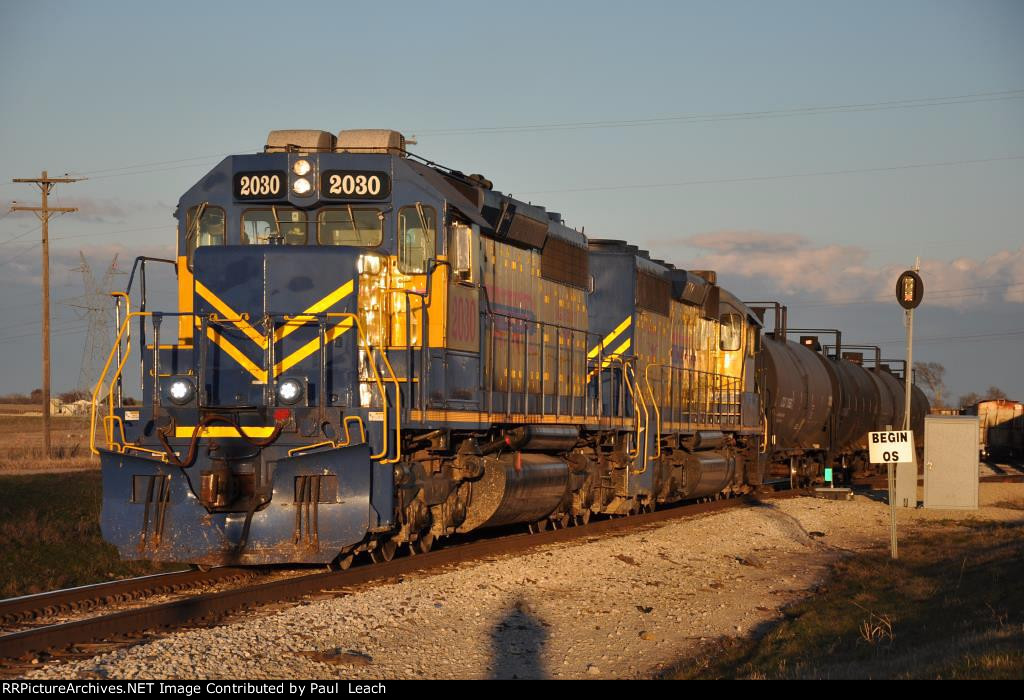 Switching the yard in the late afternoon